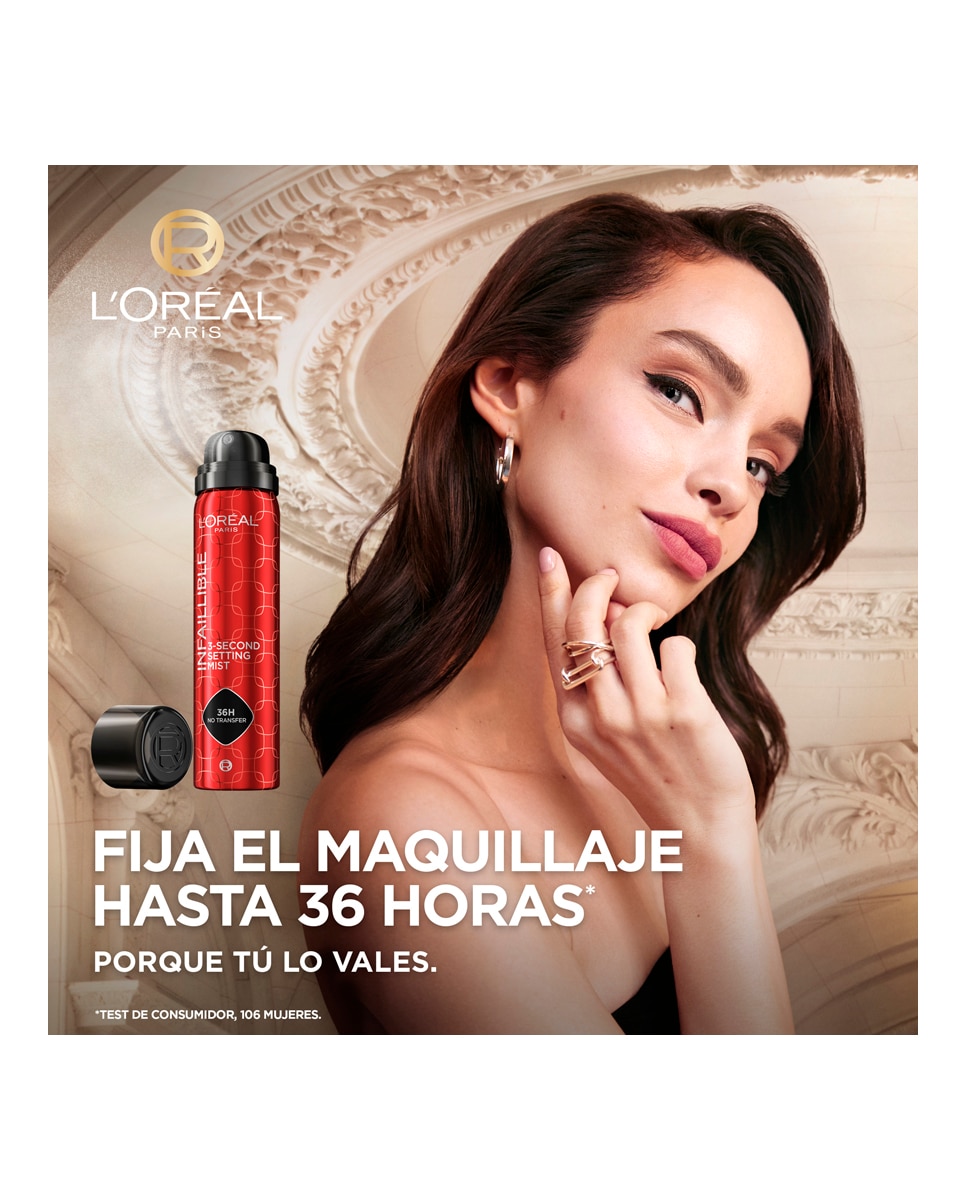 Spray fijador Infaillible 36h de duración Water-proof y Oil-proof L'Oréal Paris - 75 ml 8