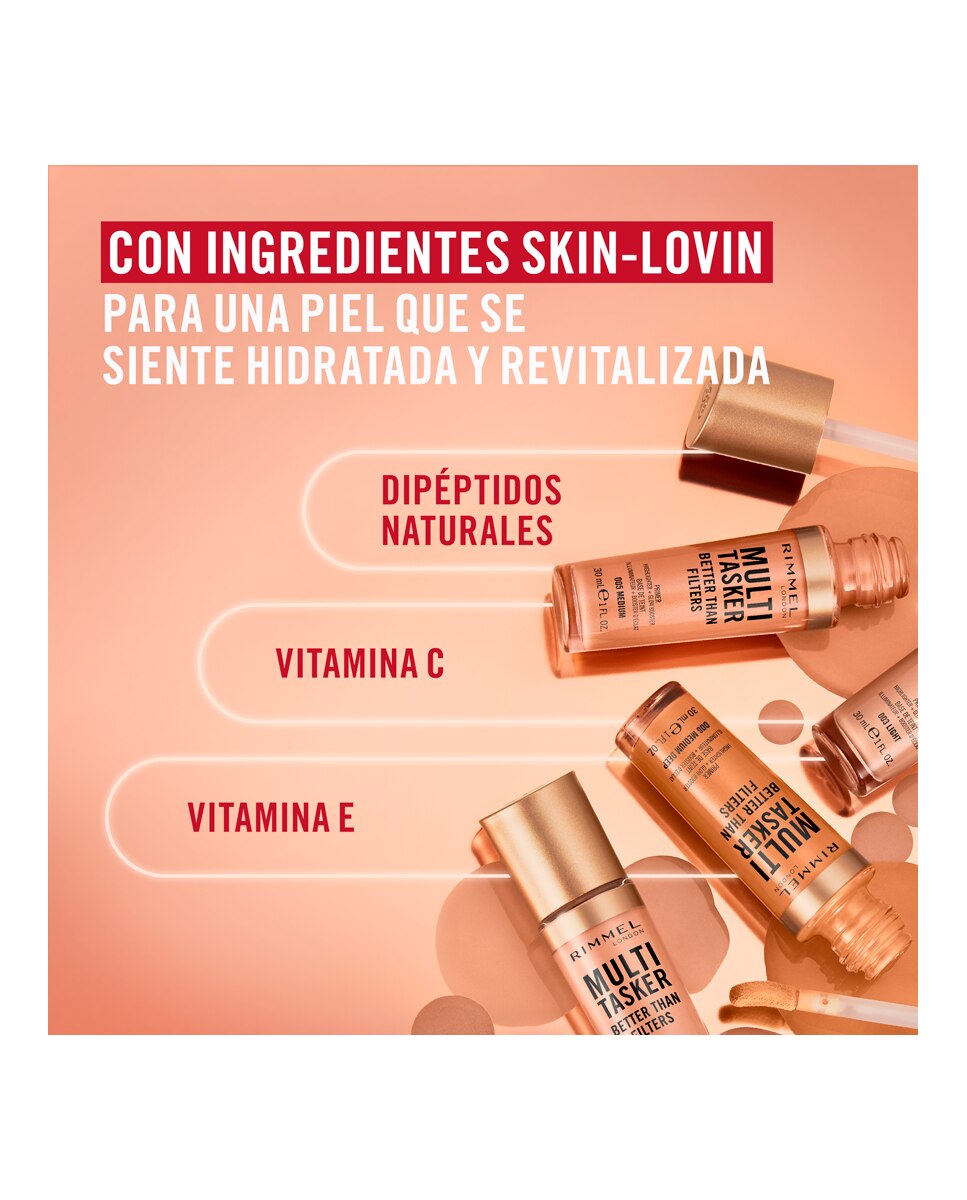 Prebase de Maquillaje Multi-Tasker Better Than Filters Rimmel - 006 Medium Deep 30 ml 006 Medium Deep-6
