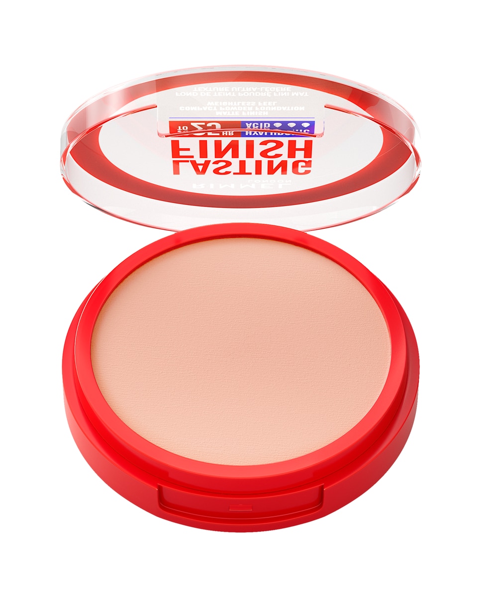 Base de maquillaje Lasting Finish polvos compactos Rimmel - 001 Fair Porcelain 7 gr 001 Fair Porcelain-2