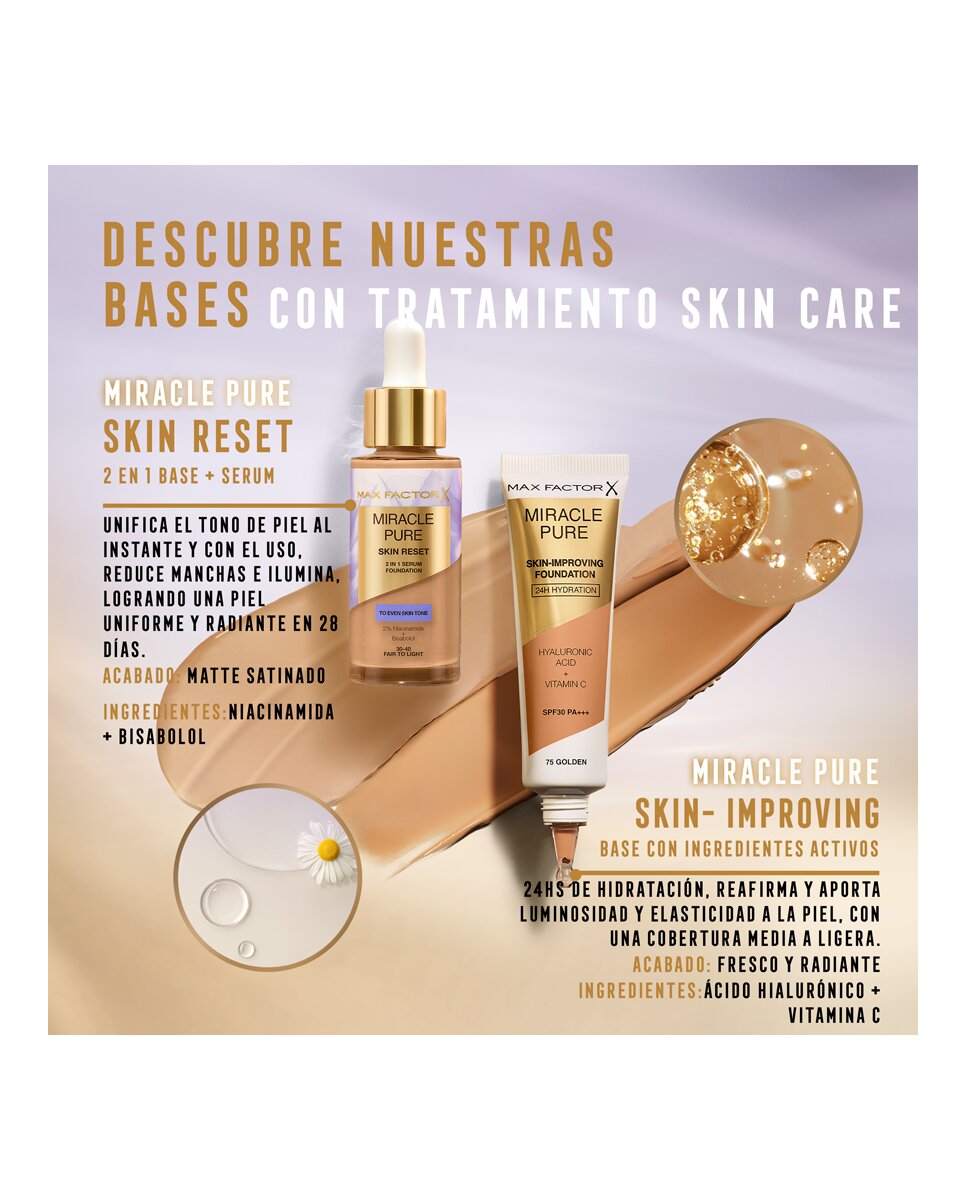 Imagen 5 de Serum con color Miracle Light 30 ml Max Factor - 40 - 60 Light 30 ml 40 - 60 Light