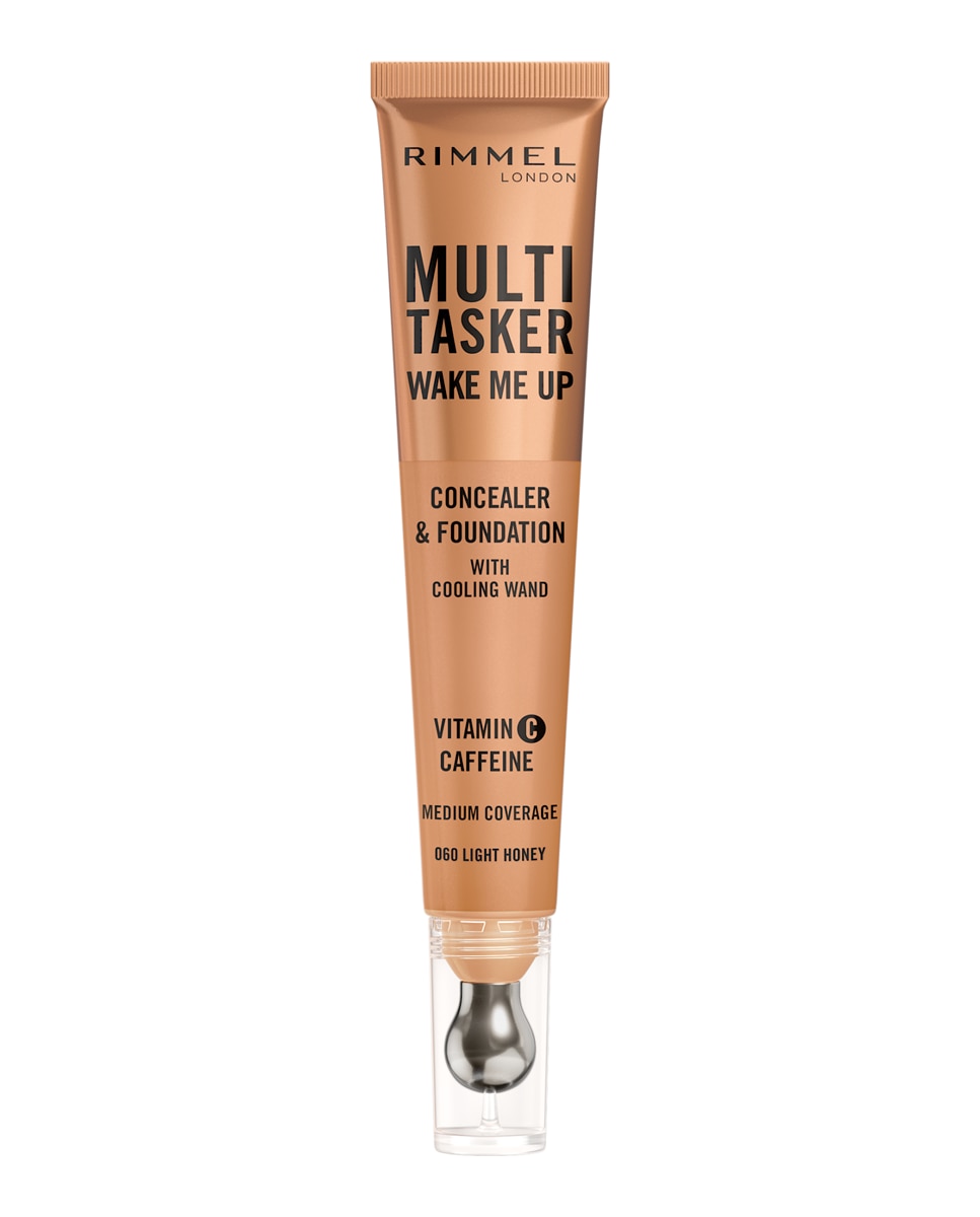 Base de Maquillaje Multitasker Wake Me Up Corrector y Base de Maquillaje 20 ml Rimmel - 060 Light Honey 20 ml 060 Light Honey-1