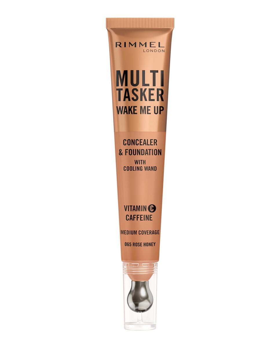 Base de Maquillaje Multitasker Wake Me Up Corrector y Base de Maquillaje 20 ml Rimmel - 065 Rose Honey 20 ml 065 Rose Honey-1