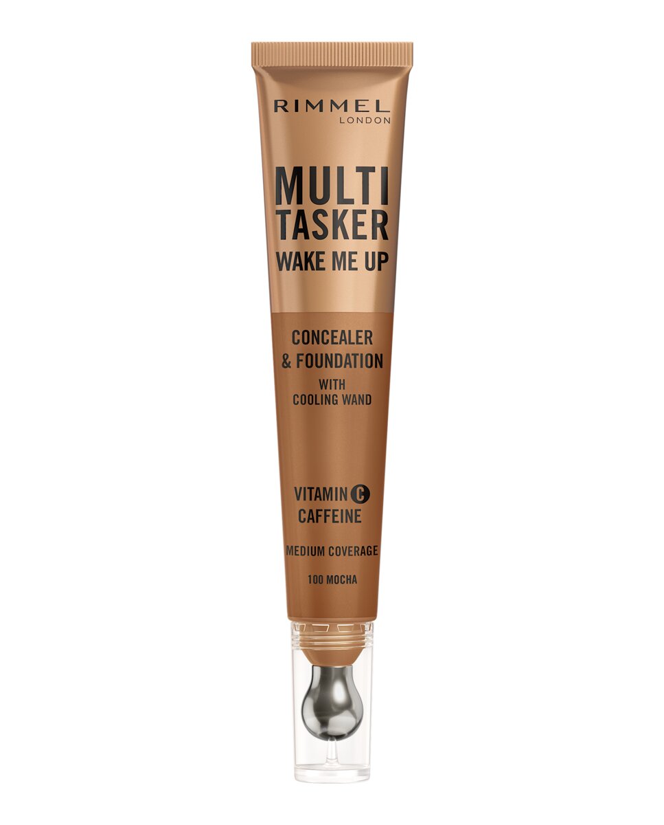 Base de Maquillaje Multitasker Wake Me Up Corrector y Base de Maquillaje 20 ml Rimmel - 100 Mocha 20 ml 100 Mocha-1