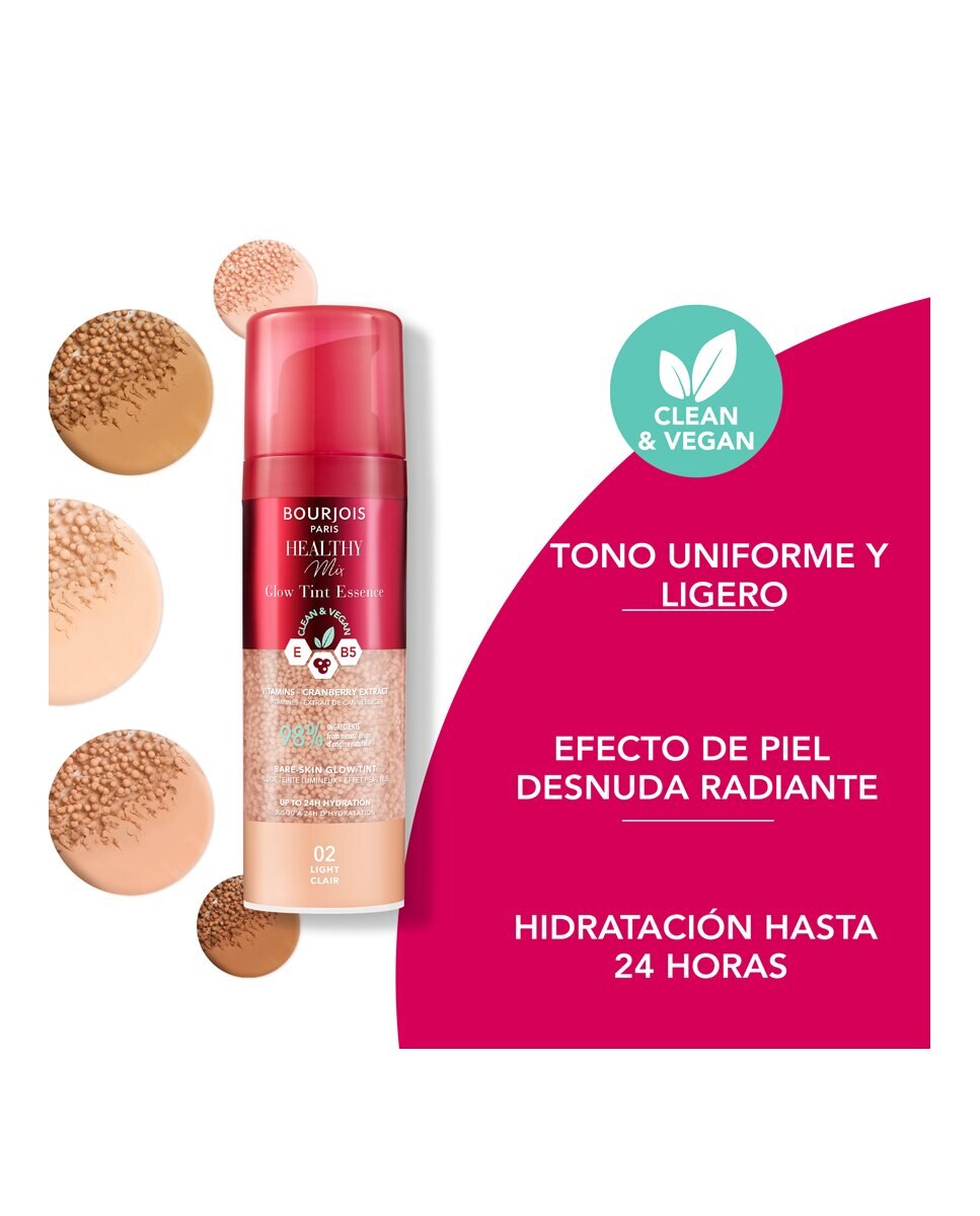 Imagen 5 de Maquillaje Essence 30 ml Bourjois Paris - 001 Fair 30 ml 001 Fair
