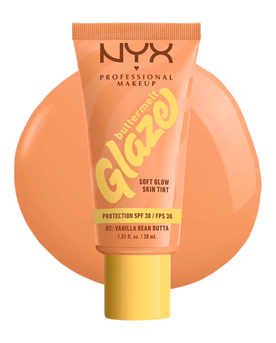 Imagen 3 de Base de Maquillaje Skin Tint Buttermelt Glaze Soft Glow + Protección SPF/FPS 40 30 ml de NYX Professional Makeup - Vanilla Bean Butta 30 ml Vanilla Bean Butta