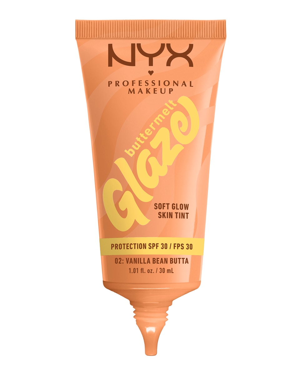 Imagen 5 de Base de Maquillaje Skin Tint Buttermelt Glaze Soft Glow + Protección SPF/FPS 40 30 ml de NYX Professional Makeup - Vanilla Bean Butta 30 ml Vanilla Bean Butta