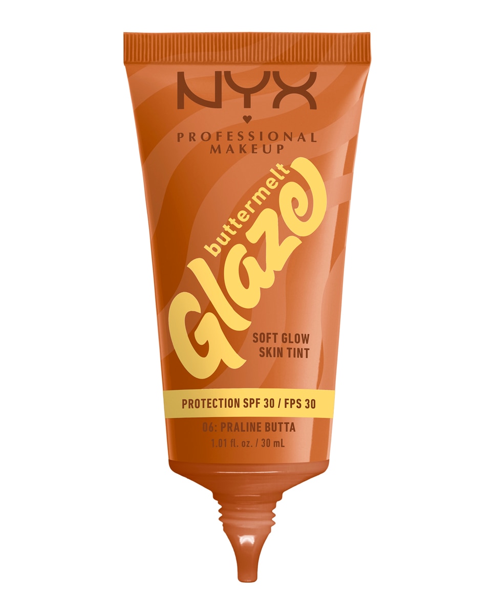 Imagen 5 de Base de Maquillaje Skin Tint Buttermelt Glaze Soft Glow + Protección SPF/FPS 40 30 ml de NYX Professional Makeup - Praline Butta 30 ml Praline Butta
