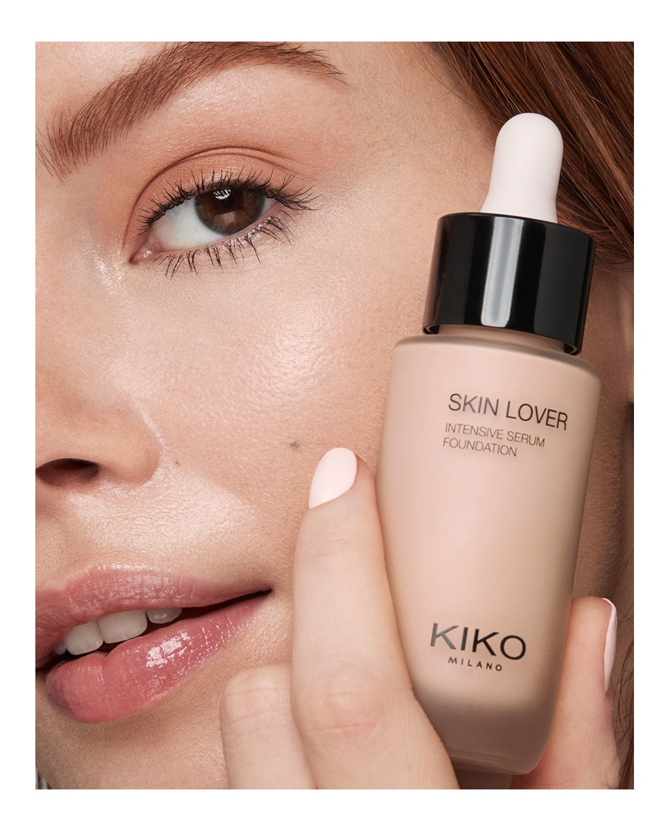 Base De Maquillaje Hidratante En Sérum De Larga Duración; Skin Lover Intensive Serum Foundation Kiko Milano - 1CR Cool Rose 1CR Cool Rose-4