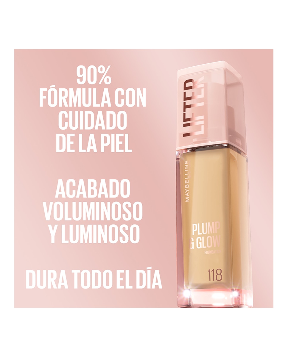 Base De Maquillaje Lifter Lifter Plump & Glow Maybelline New York - 102 102-5