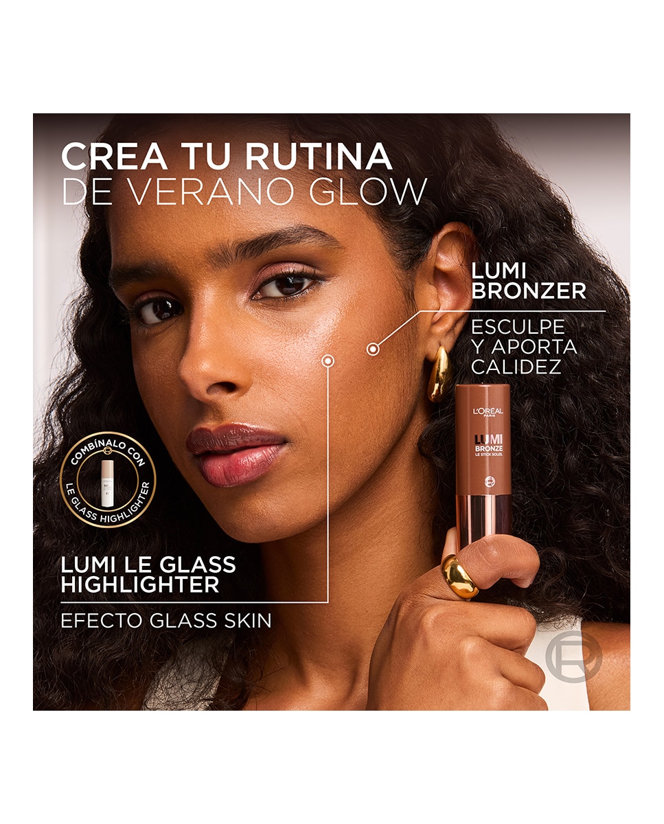 Autobronceadores Rostro Lumi Le Bronze Le Stick Soleil L'Oréal Paris - 130 Sunset Dore 130 Sunset Dore-7
