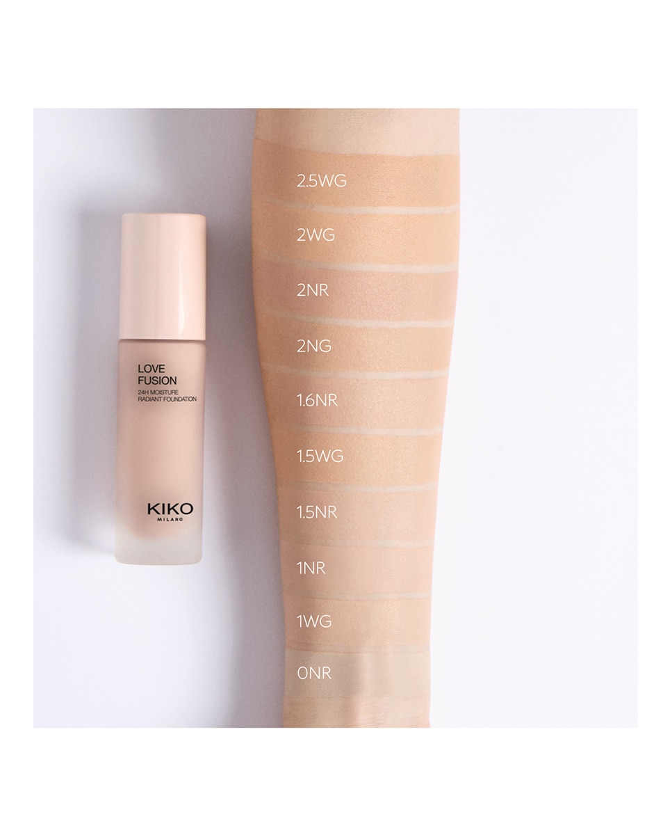 Base de maquillaje Love Fusion 24H Kiko Milano - 1.5WG Warm Gold 1.5WG Warm Gold-5