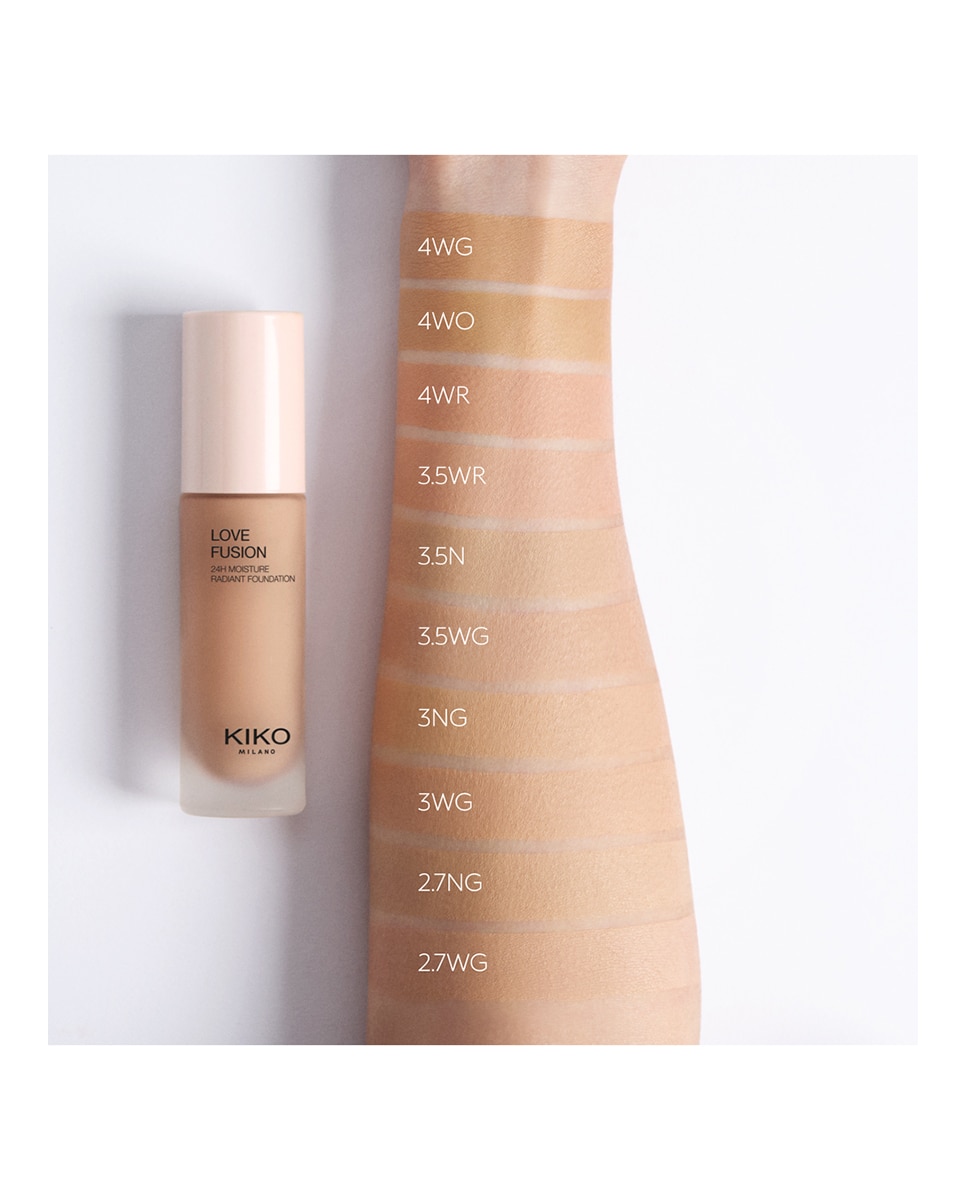 Base de maquillaje Love Fusion 24H Kiko Milano - 3.5WR Warm Rose 3.5WR Warm Rose-5