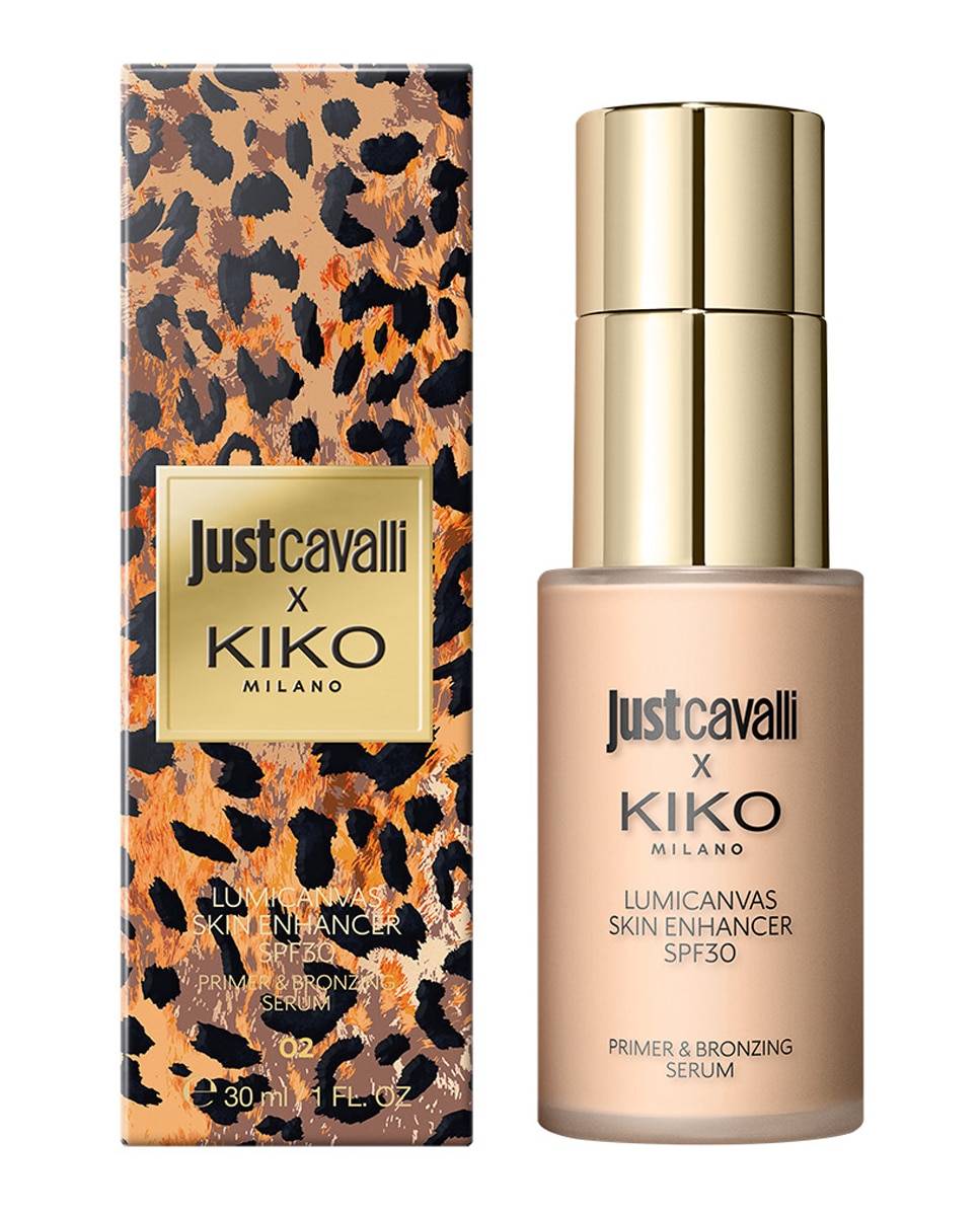 Sérum facial iluminador y bronceador líquido SPF 30 Just Cavalli X Kiko Milano Lumicanvas Skin Enhancer Spf30 - 02 Morning Glow 02 Morning Glow-2