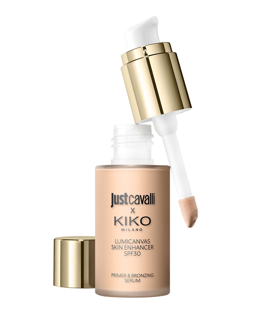 Sérum facial iluminador y bronceador líquido SPF 30 Just Cavalli X Kiko Milano Lumicanvas Skin Enhancer Spf30 - 02 Morning Glow 02 Morning Glow-3