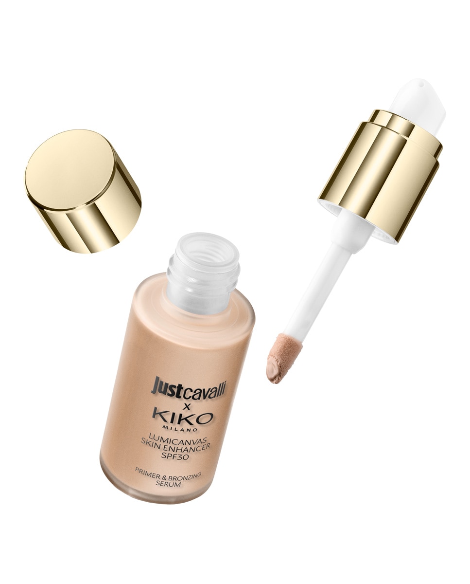 Sérum facial iluminador y bronceador líquido SPF 30 Just Cavalli X Kiko Milano Lumicanvas Skin Enhancer Spf30 - 02 Morning Glow 02 Morning Glow-6