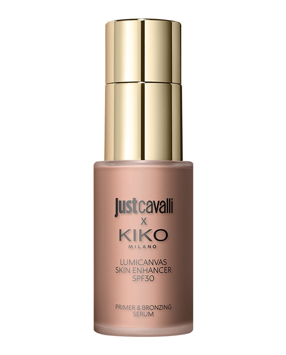 Sérum facial iluminador y bronceador líquido SPF 30 Just Cavalli X Kiko Milano Lumicanvas Skin Enhancer Spf30 - 04 Mocha Fever 04 Mocha Fever-1