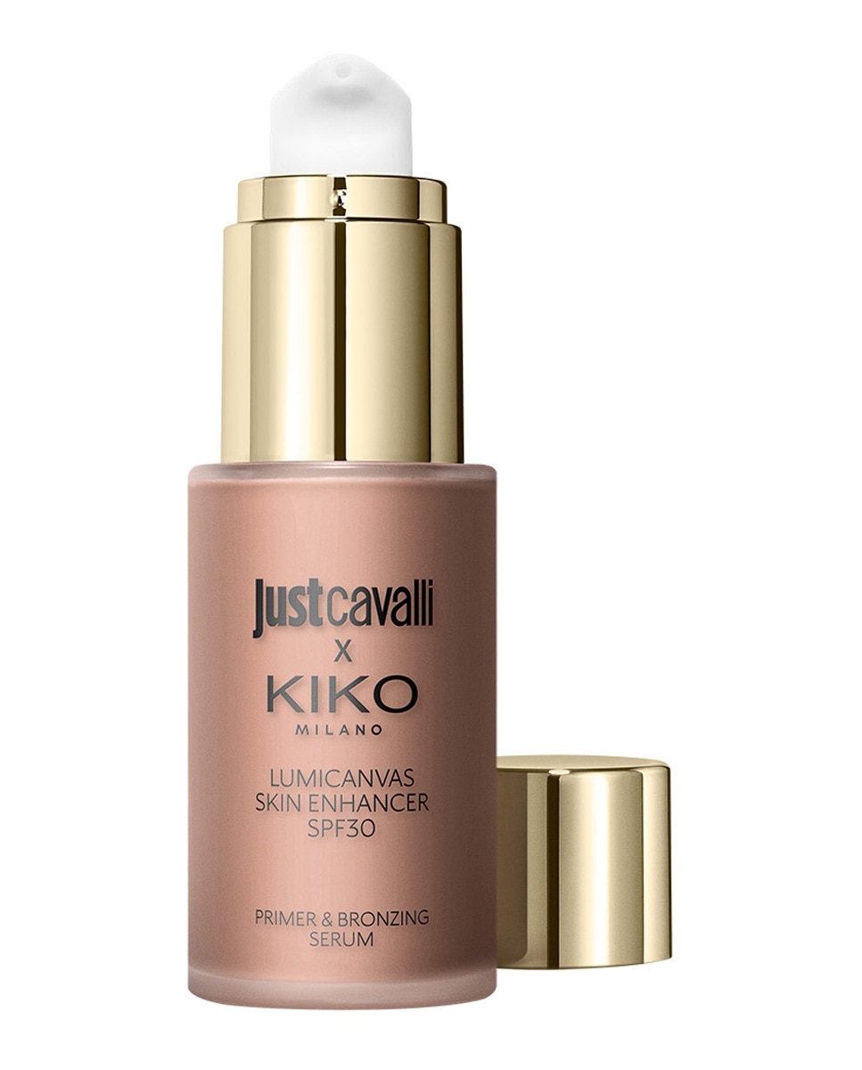 Sérum facial iluminador y bronceador líquido SPF 30 Just Cavalli X Kiko Milano Lumicanvas Skin Enhancer Spf30 - 04 Mocha Fever 04 Mocha Fever-5