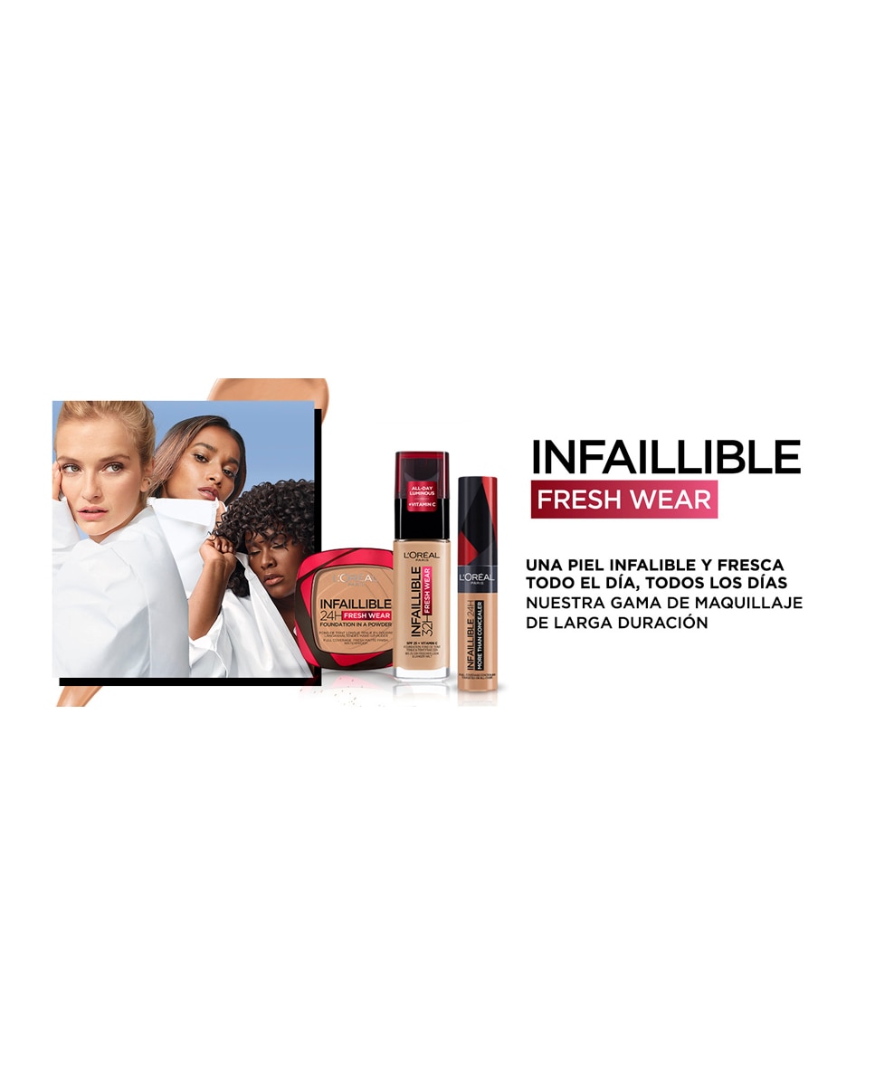 Polvos compactos mate de larga duración Infalible 24h L'Oréal Paris - 200 140 Golden Beige-8