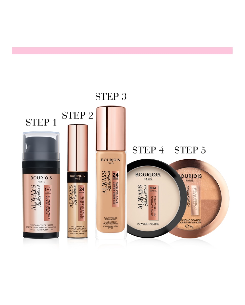 Polvos compactos matificantes Always Fabulous Powder Bourjois - 520 520-5