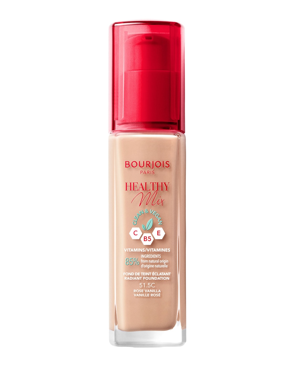 Base de maquillaje Healthy Mix Clean & Vegan Bourjois - 51,5 - Rose Vanilla 30 ml 51,5 - Rose Vanilla-1