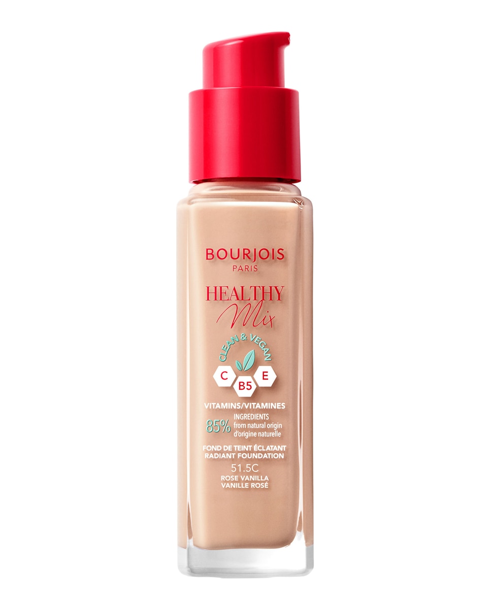 Base de maquillaje Healthy Mix Clean & Vegan Bourjois - 51,5 - Rose Vanilla 30 ml 51,5 - Rose Vanilla-2