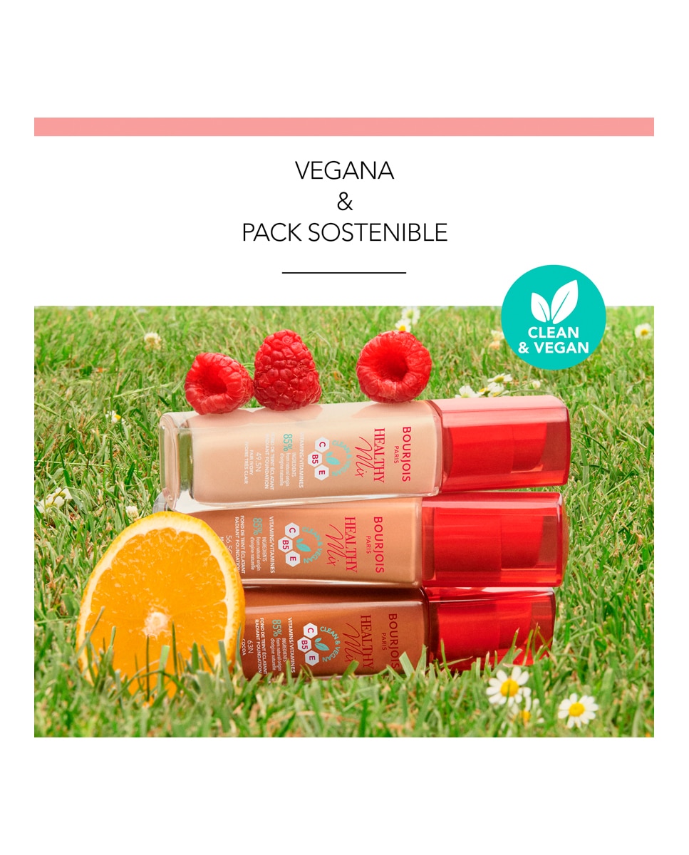 Base de maquillaje Healthy Mix Clean & Vegan Bourjois - 052 - Vanilla 30 ml 052 - Vanilla-6
