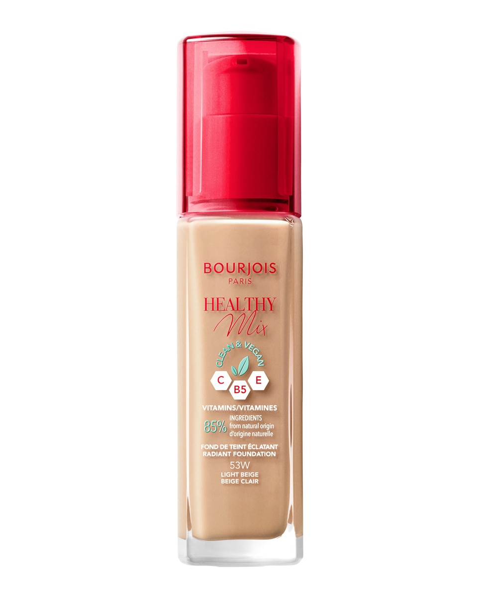 Base de maquillaje Healthy Mix Clean & Vegan Bourjois - 053 - Light Beige 30 ml 053 - Light Beige-1