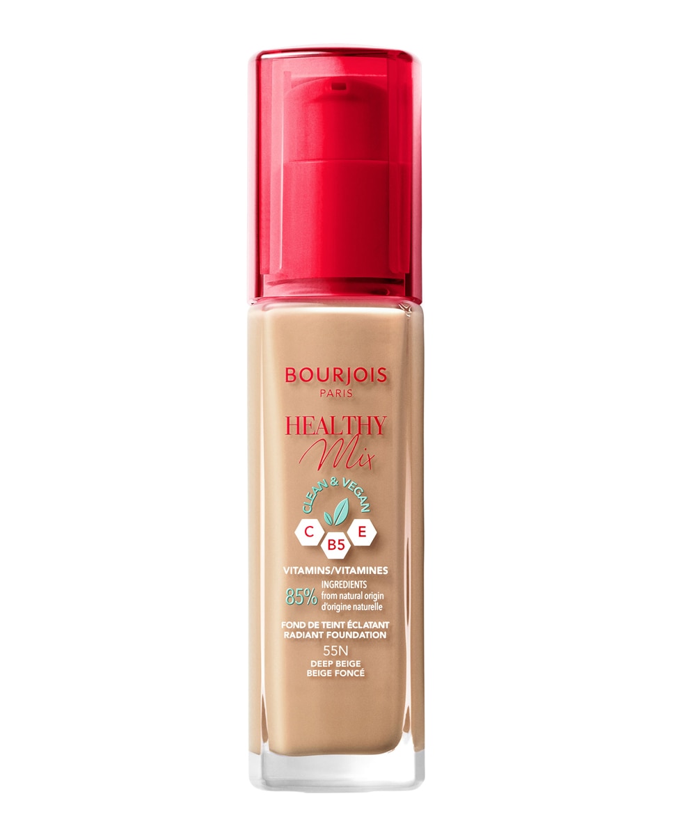 Base de maquillaje Healthy Mix Clean & Vegan Bourjois - 055 - Deep Beige 30 ml 055 - Deep Beige-1