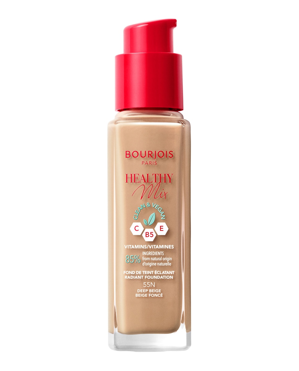 Base de maquillaje Healthy Mix Clean & Vegan Bourjois - 055 - Deep Beige 30 ml 055 - Deep Beige-2
