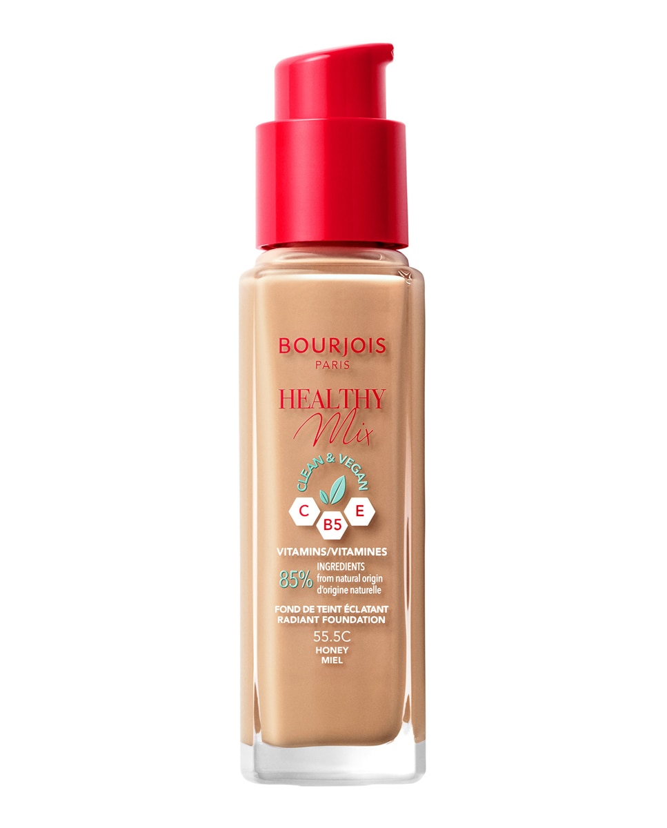 Base de maquillaje Healthy Mix Clean & Vegan Bourjois - 55,5 - Honey 30 ml 55,5 - Honey-2
