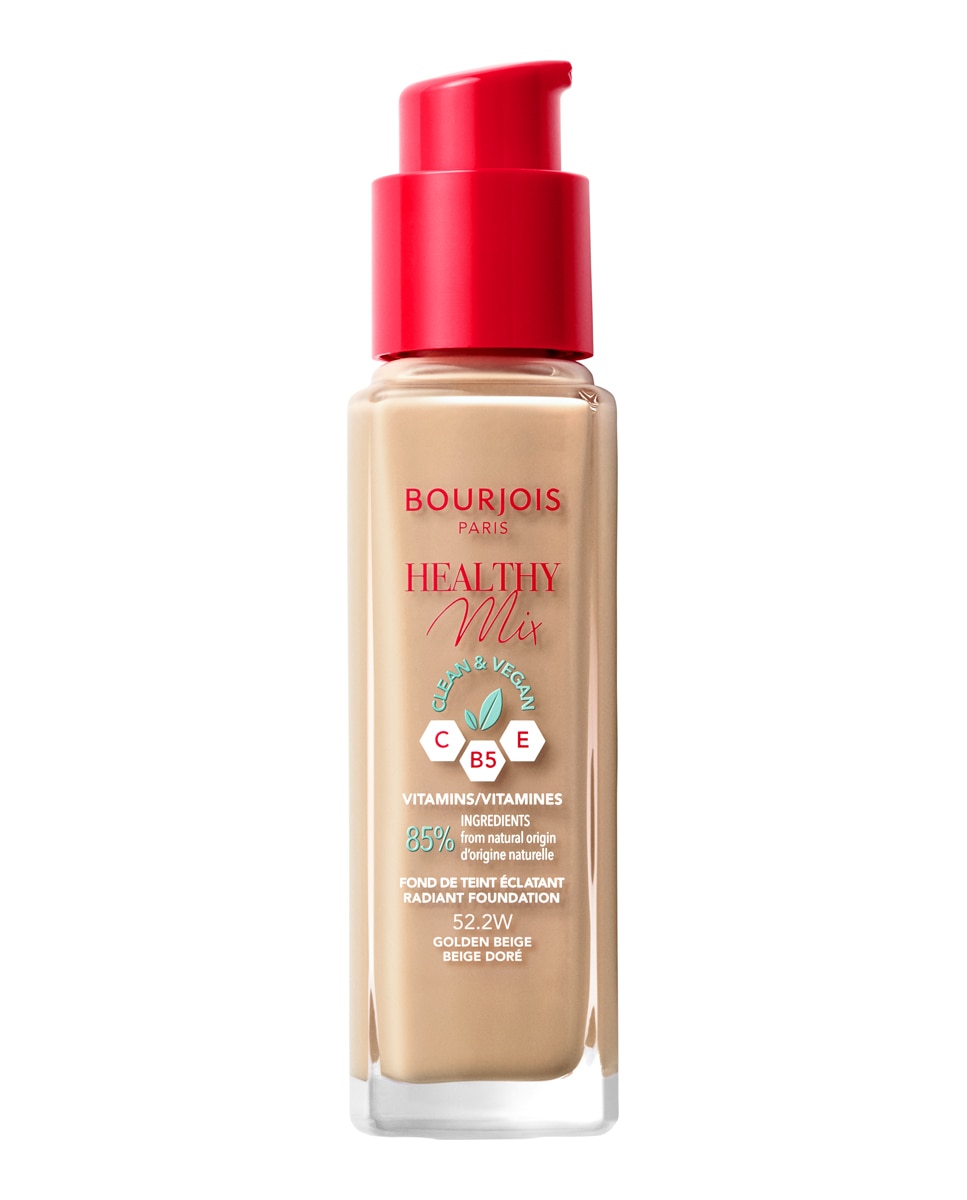 Base de maquillaje Healthy Mix Clean & Vegan Bourjois - 52,2 - Golden Beige 30 ml 52,2 - Golden Beige-2