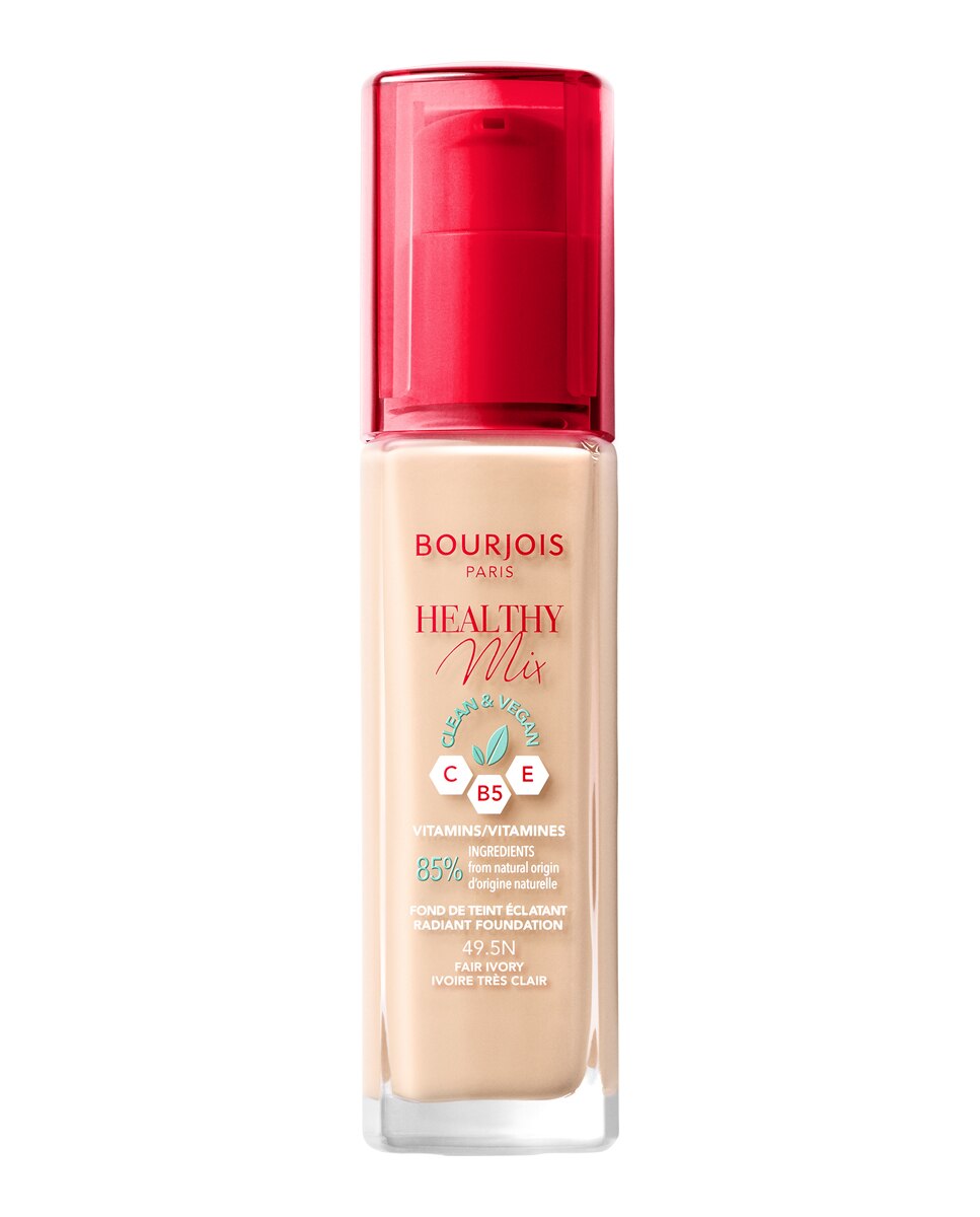 Base de maquillaje Healthy Mix Clean & Vegan Bourjois - 495 - Fair Ivory 30 ml 495 - Fair Ivory-1