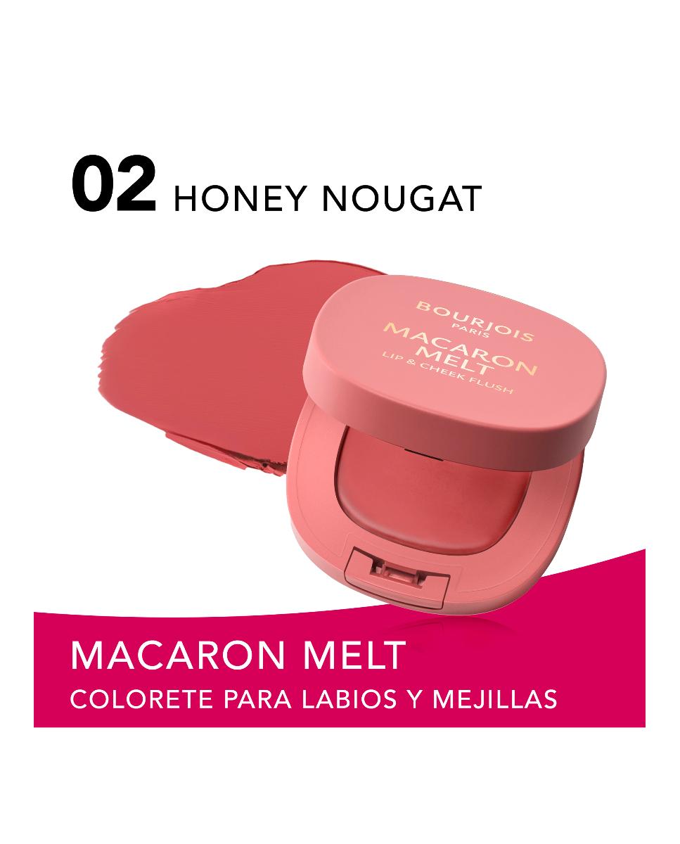 Colorete Macaron Melt Lip & Cheek Flush 8 g Bourjois - HONEY NOUGAT 02 8 g HONEY NOUGAT 02-3