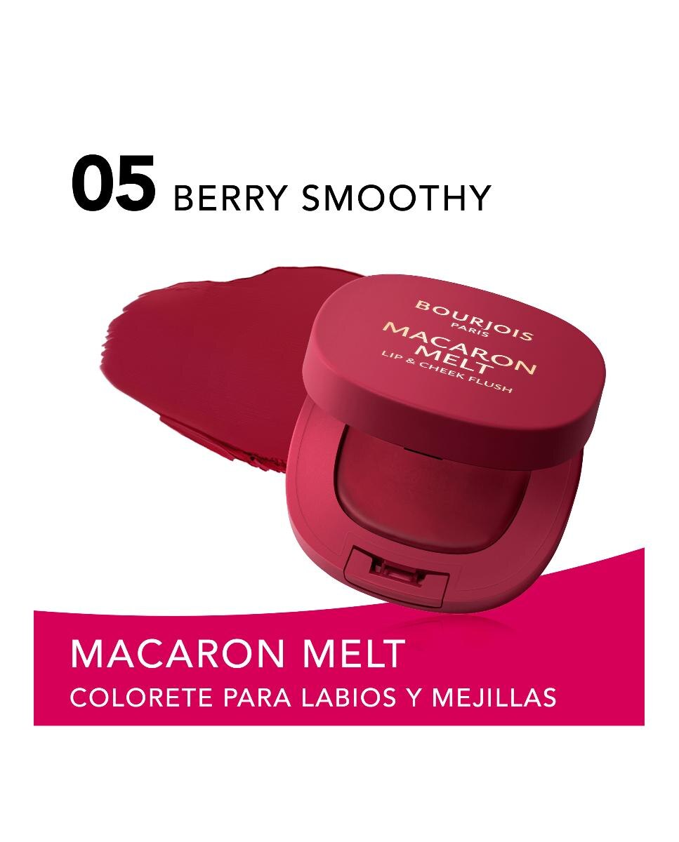 Colorete Macaron Melt Lip & Cheek Flush 8 g Bourjois - BERRY SMOOTHY 0 8 g BERRY SMOOTHY 0-3