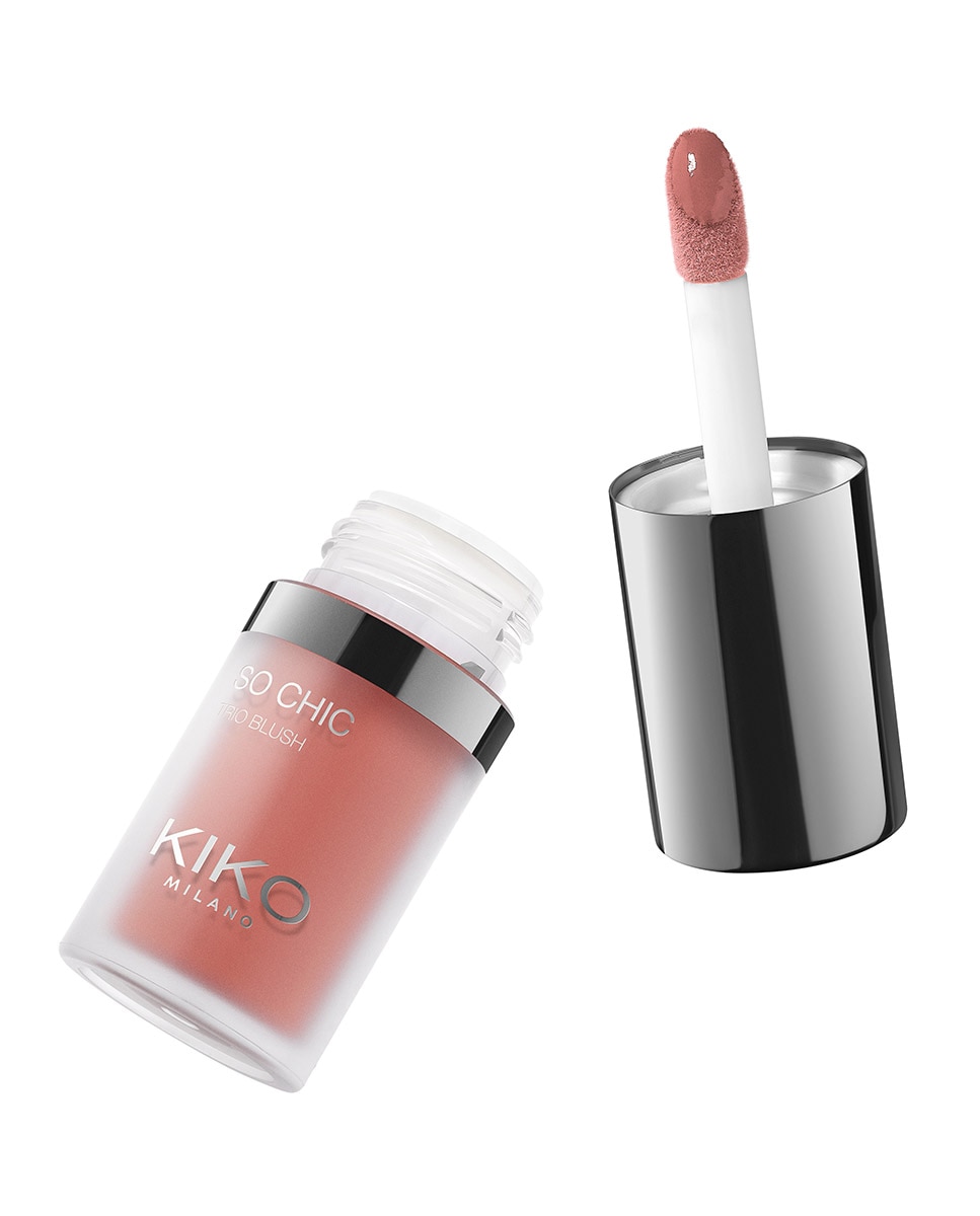 Imagen 3 de Colorete 3 En 1 So Chic Trio Blush Kiko Milano - 01 Sugar Spice 01 Sugar Spice