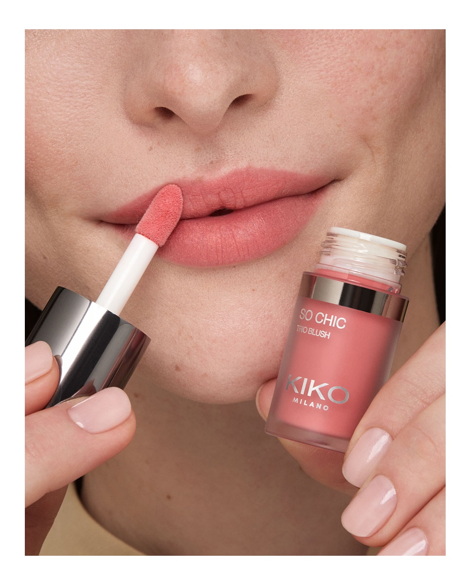 Imagen 6 de Colorete 3 En 1 So Chic Trio Blush Kiko Milano - 03 Pink Whisper 03 Pink Whisper
