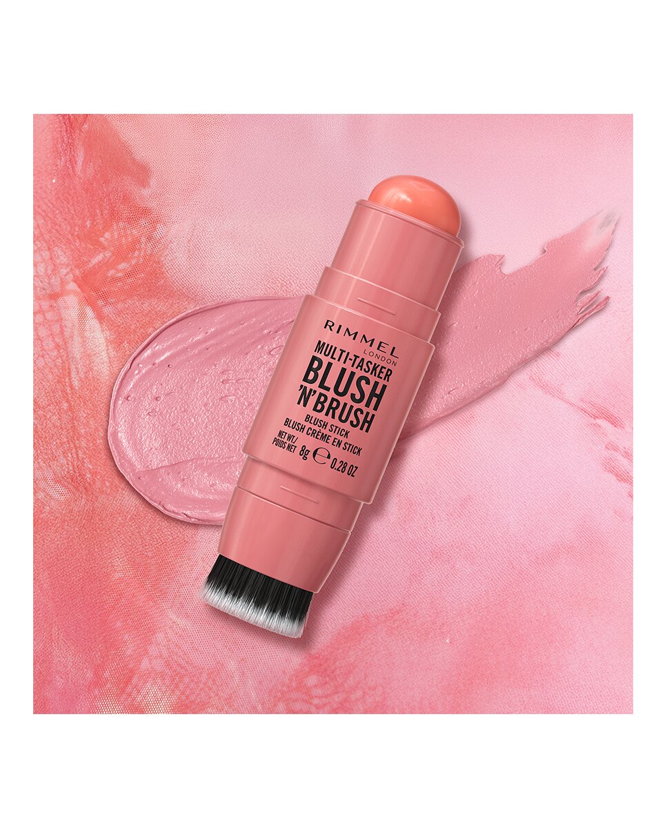 Colorete Multitasker Blush 'N' Brush Stick 8 g Rimmel London - 100 COTTON CANDY 100 COTTON CANDY-5