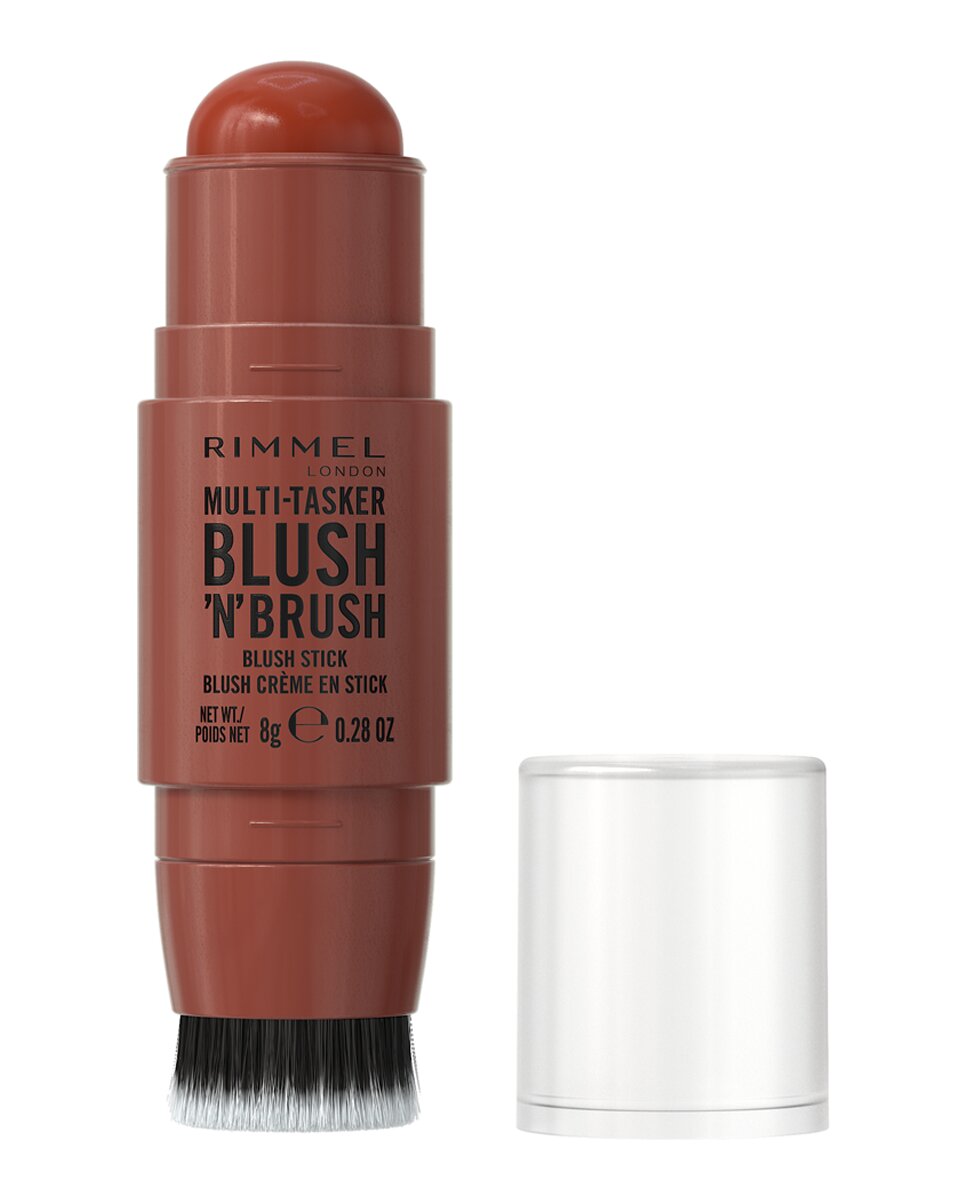 Imagen 2 de Colorete Multitasker Blush 'N' Brush Stick 8 g Rimmel London - 350 ROASED PEACH 350 ROASED PEACH