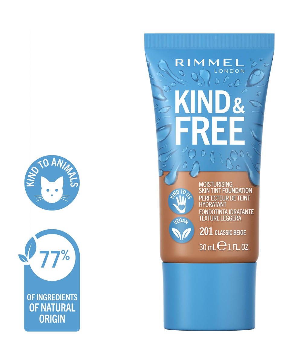 Base de maquillaje Kind & Free Rimmel - 103 True Ivory 210 Golden Beige-3