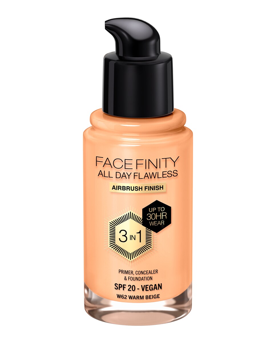Base de Maquillaje Facefinity Foundation Max Factor W62 Warm Beige-3