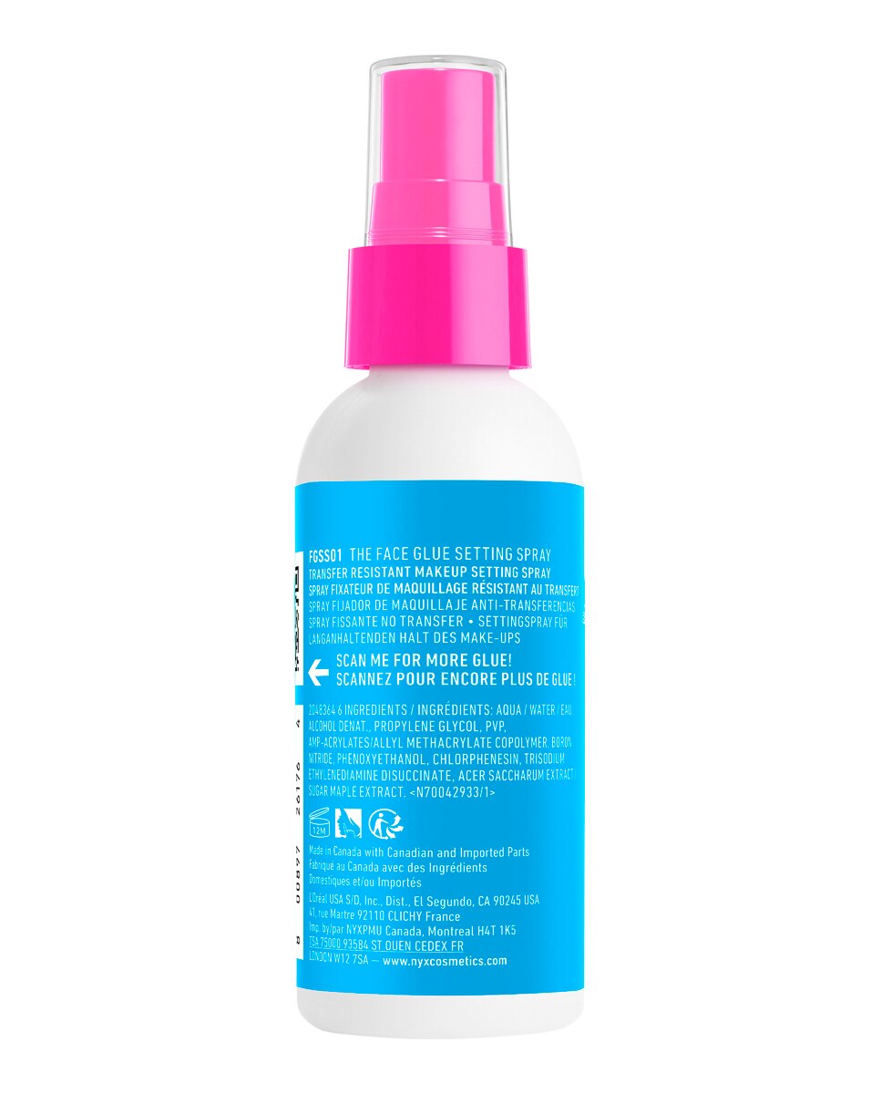 Spray Fijador Resistente de Larga Duración Face Glue Setting Spray NYX Professional Makeup 2