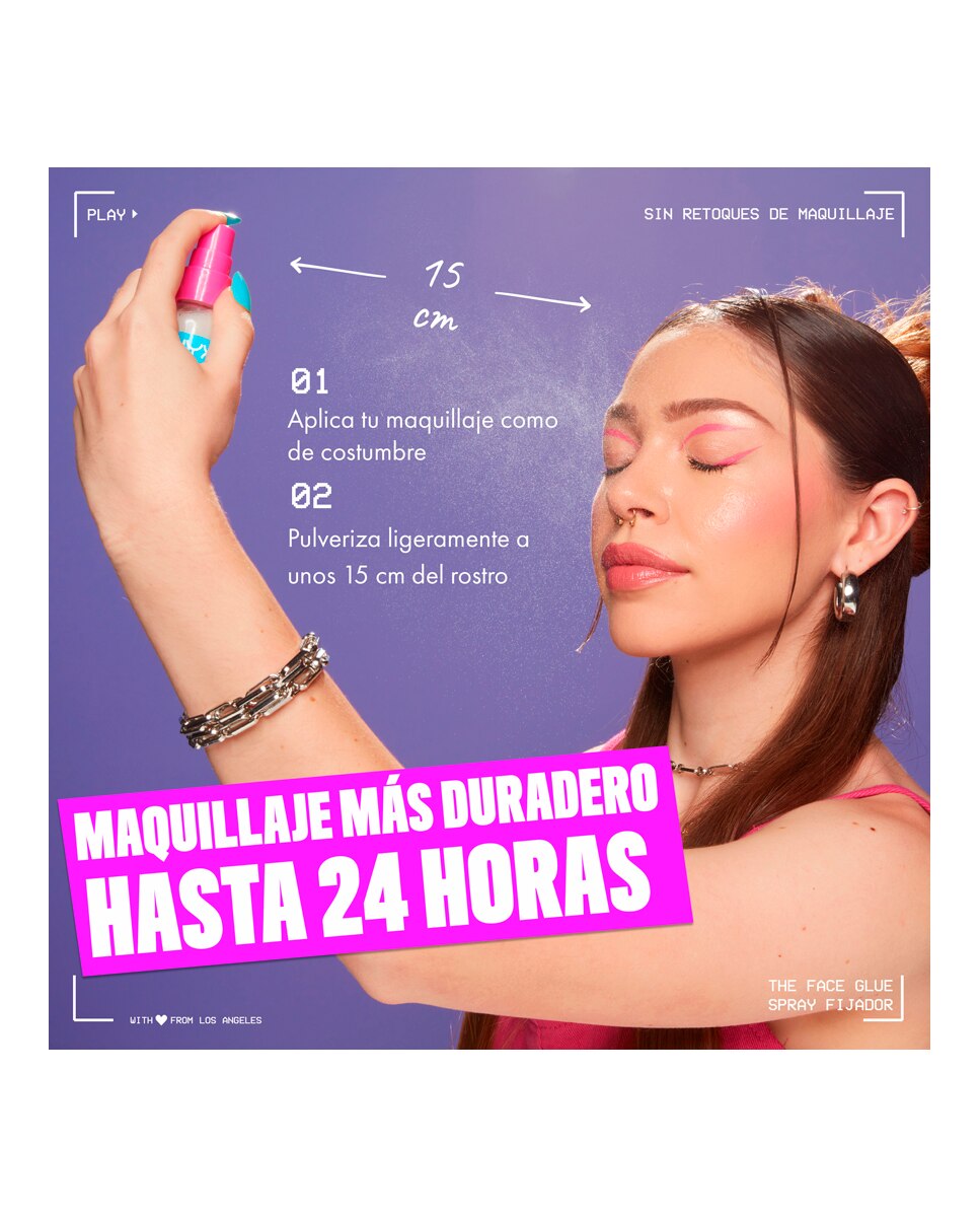 Spray Fijador Resistente de Larga Duración Face Glue Setting Spray NYX Professional Makeup 4