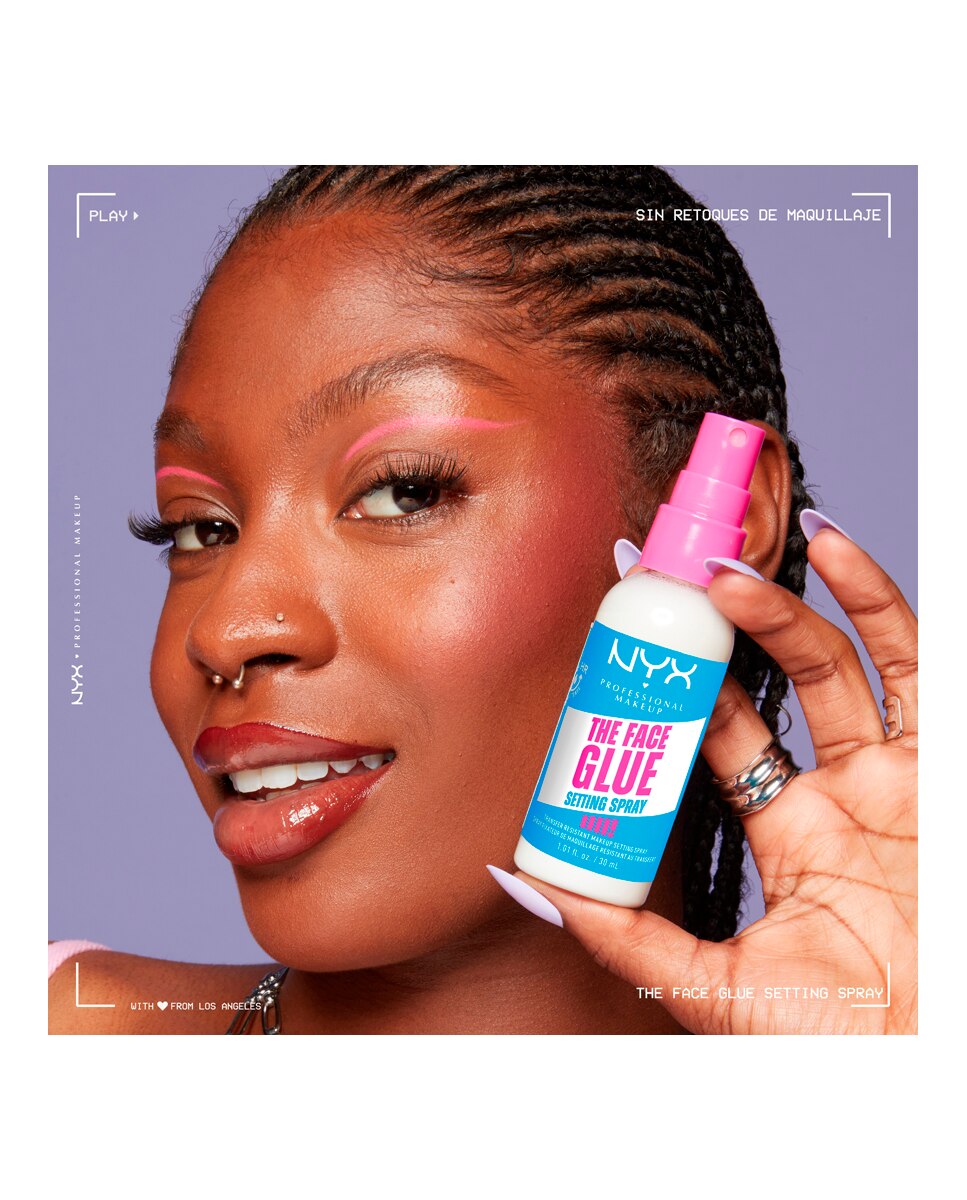 Spray Fijador Resistente de Larga Duración Face Glue Setting Spray NYX Professional Makeup 8