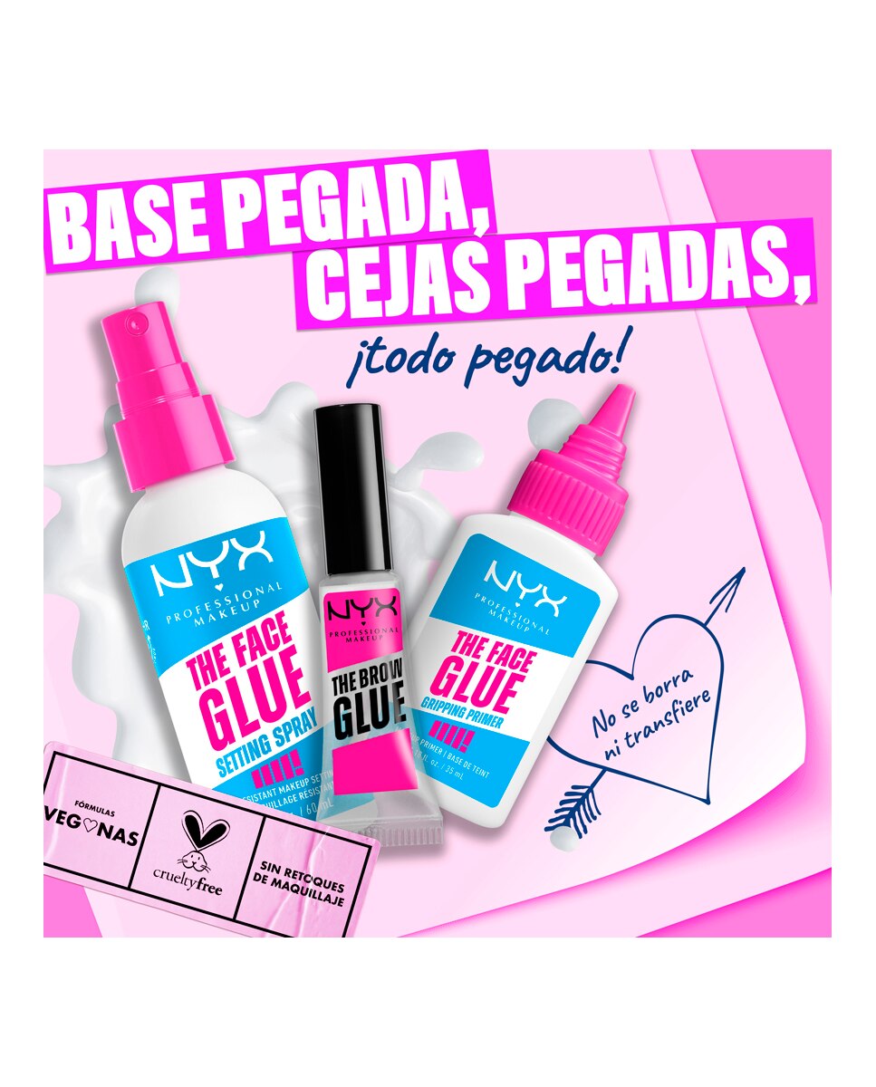 Spray Fijador Resistente de Larga Duración Face Glue Setting Spray NYX Professional Makeup 9