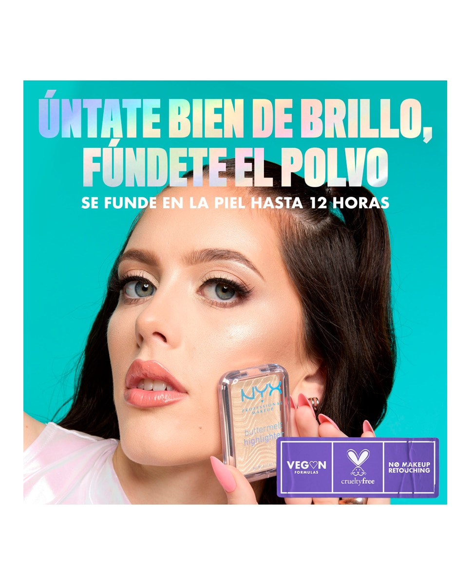 Iluminador Buttermelt Highlighter Nyx - BRIGHT AND BUTTA BRIGHT AND BUTTA-5