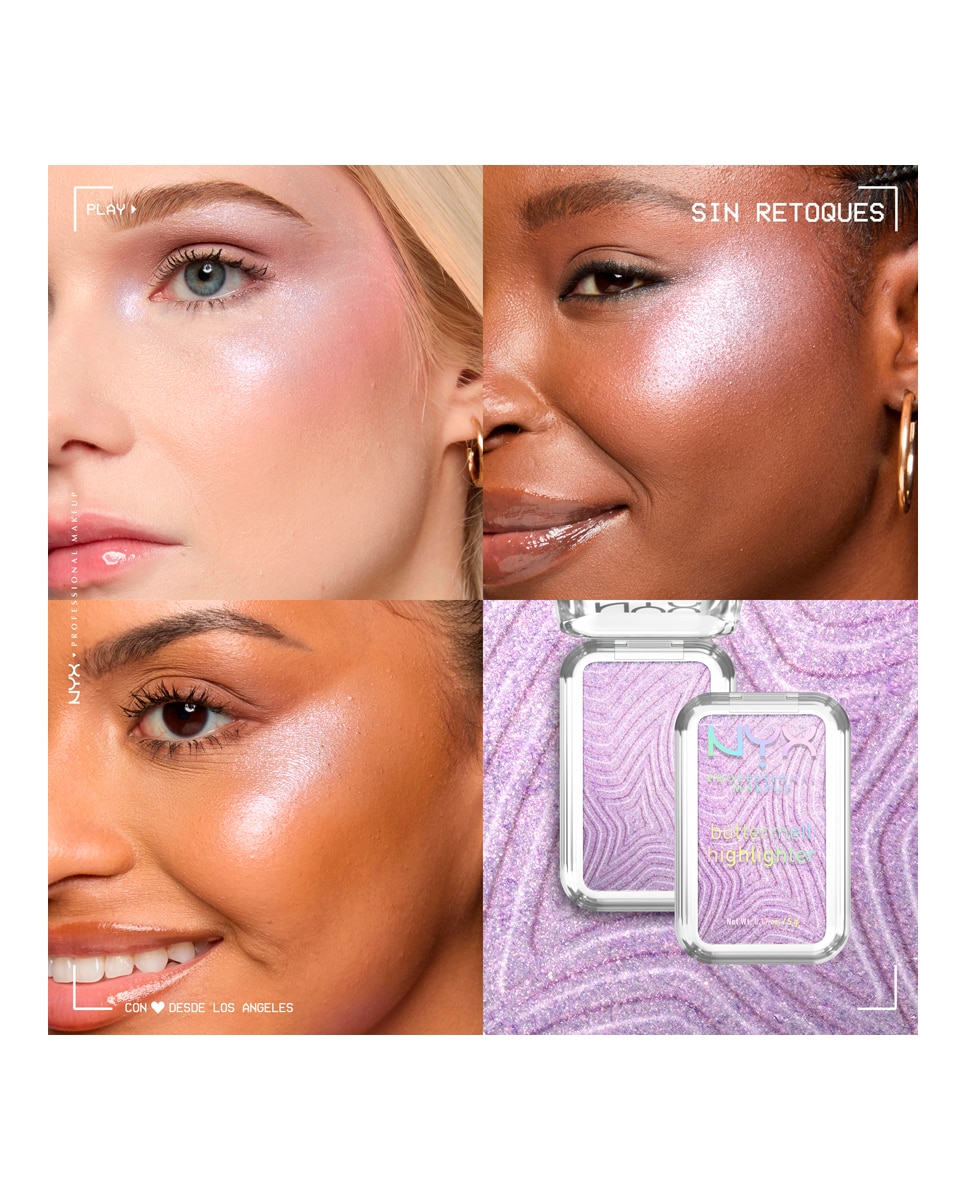Iluminador Buttermelt Highlighter Nyx - NO 1 BUTTA NO 1 BUTTA-5