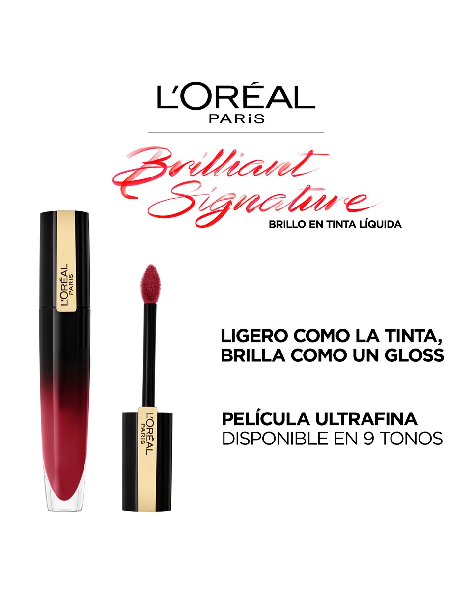 Brillo de labios Brilliant Signature L'Oréal Paris 308 Be Demanding-7