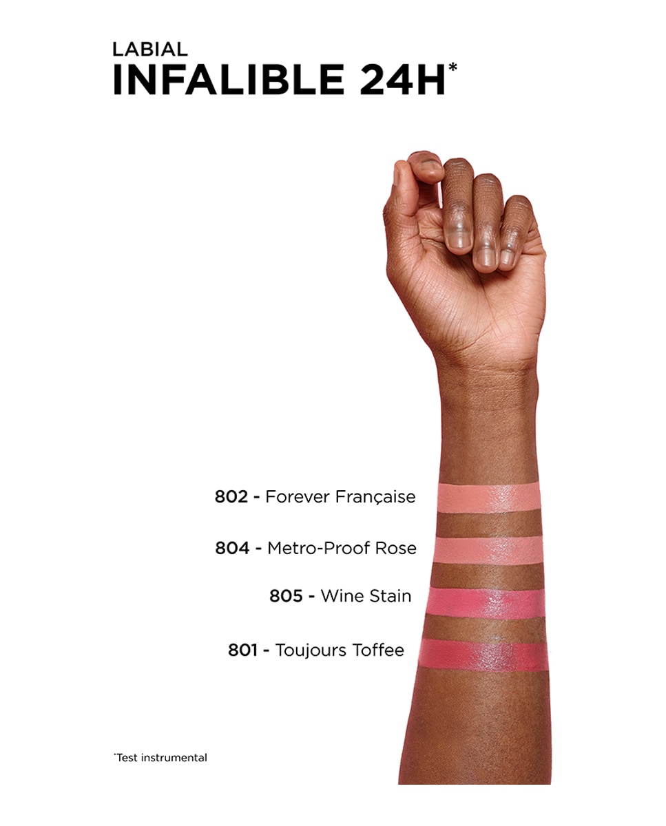 Barra de labios Permanente Infalible 24H L'Oréal Paris - 801 Toujours Toffee 801 Toujours Toffee-4