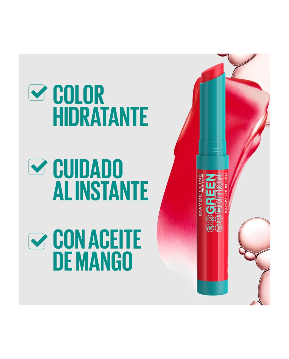 Imagen 4 de Bálsamo labial Green Edition Maybelline - 07 Moonlight 06 Dusk