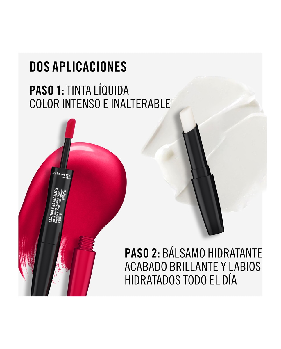 Barra de labios Lasting Provocalips Rimmel - 310 Pounting pink 310 Pounting pink-5
